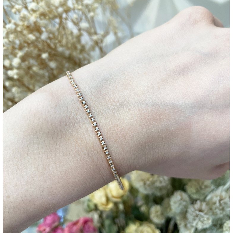 Pulsera Diamantes Riviere Redonda 0.30Ct - Pulseras de Diamantes