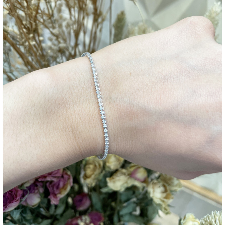 Pulsera Diamantes Riviere Redonda 0.60Ct - Pulseras de Diamantes