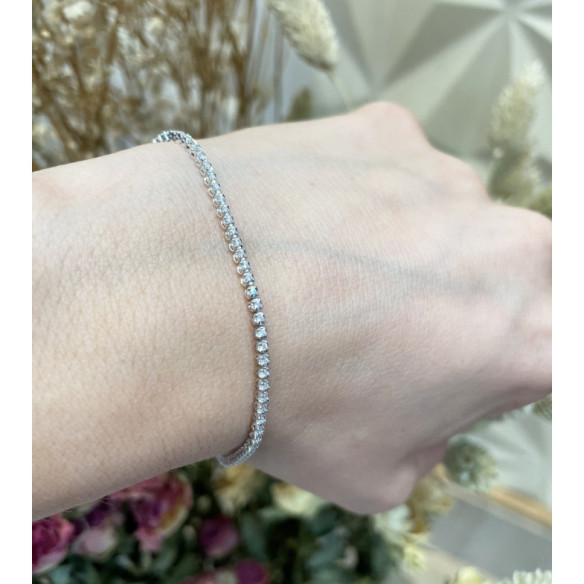 Pulsera Diamantes Riviere Redonda 0.60Ct - Pulseras de Diamantes