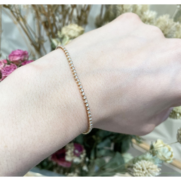 RIVIERE Round Diamond Bracelet 0.60ct - Diamond bracelets