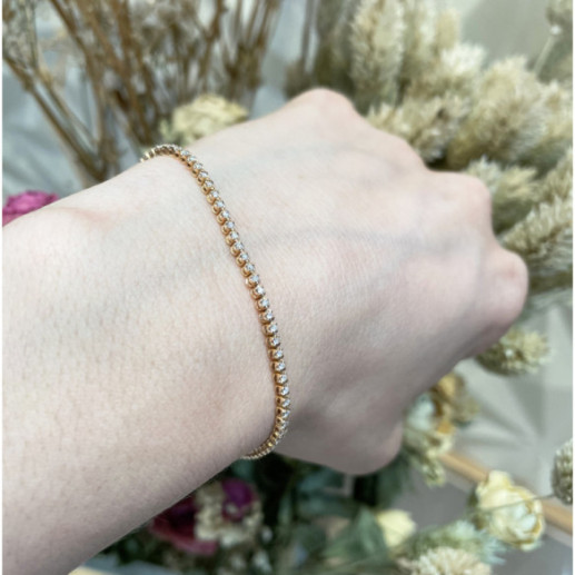 Pulsera Diamantes Riviere Redonda 0.60Ct - Pulseras de Diamantes 2