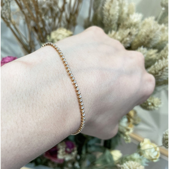 RIVIERE Round Diamond Bracelet 0.60ct - Diamond bracelets