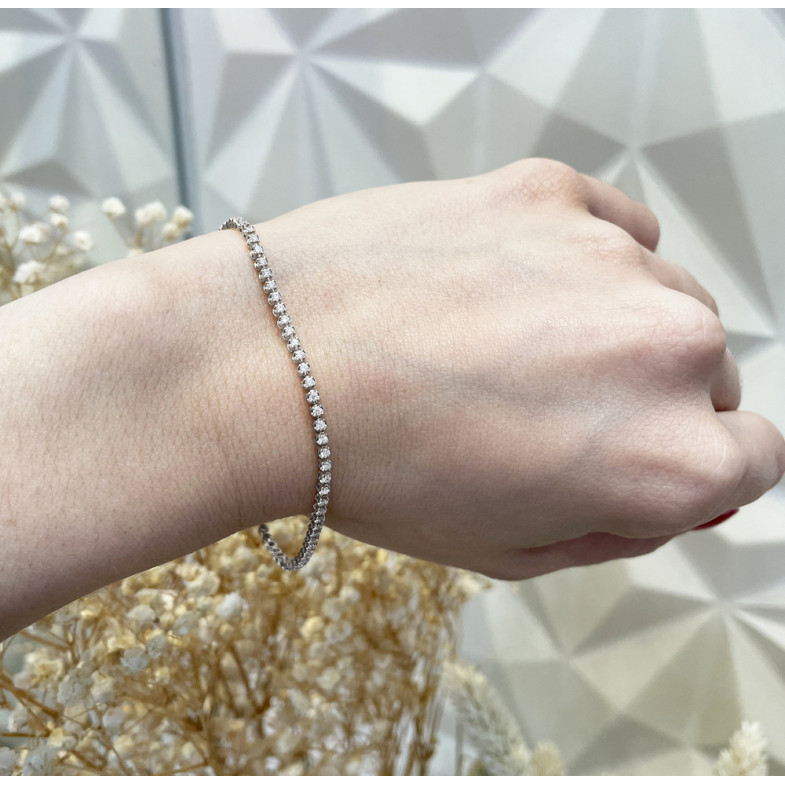 RIVIERE Round Diamonds Bracelet 1.10ct. - Diamond bracelets