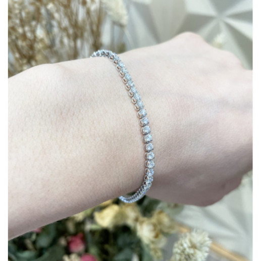 Pulsera Diamantes Riviere Redonda 2.10Ct - Pulseras de Diamantes 2
