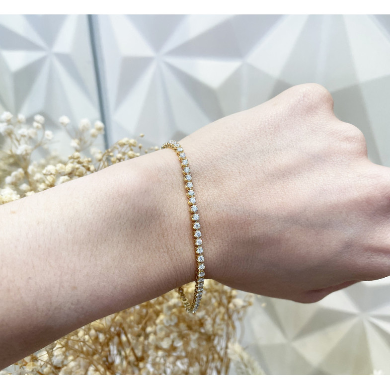 Pulsera Diamantes Riviere Garras 2.10Ct - Pulseras de Diamantes
