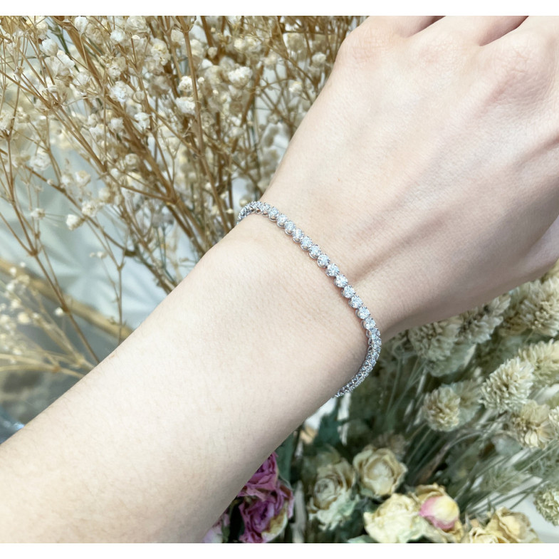 Pulsera Diamantes Riviere Redonda 3.00Ct - Pulseras de Diamantes