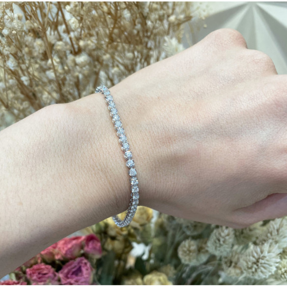 Pulsera Diamantes Riviere Redonda 3.00Ct - Pulseras de Diamantes