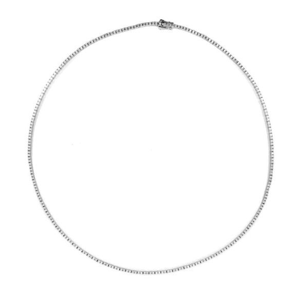Collar Diamantes 1.80ct Riviere 43cm Jackie - Coleiras Riviere Diamonds