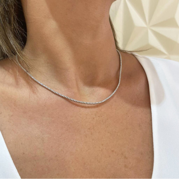 Collar Diamantes 1.80ct Riviere 43cm Jackie - Colliers Rivière Diamants