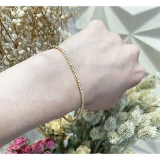 Pulsera Diamantes Riviere Garras 1.50Ct - Pulseiras de diamante 2