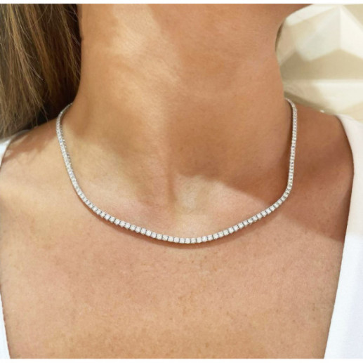 Collar Diamantes 7ct Riviere 43cm Jackie - Collares Riviére Diamantes 2