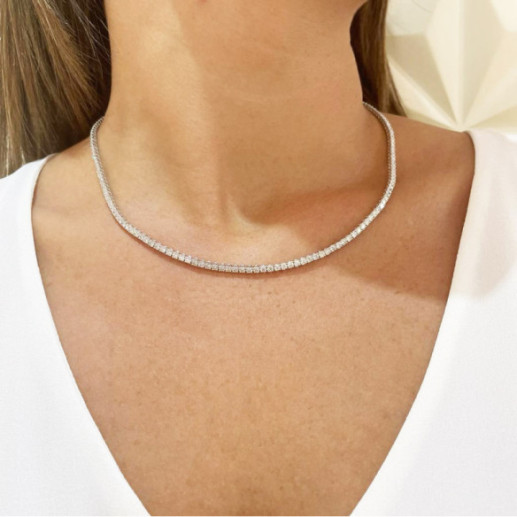 Collar Diamantes 9ct Riviere 43cm Jackie - COLLARES 2