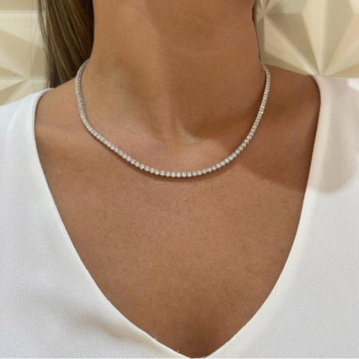 Collar Diamantes 12ct Riviere 43cm Jackie - Alta Joyería 2