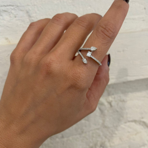 Jasmine Open Diamond Ring - Talla Pera 2