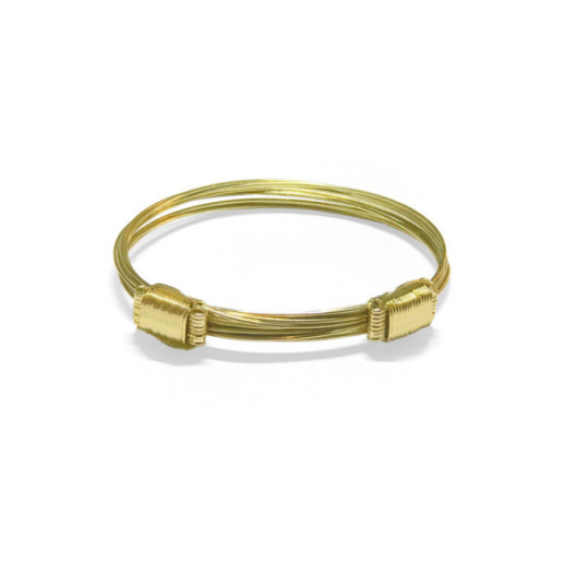 Pulsera Oro Amarillo Nudo Corredera 8 Hilos - PULSERAS
