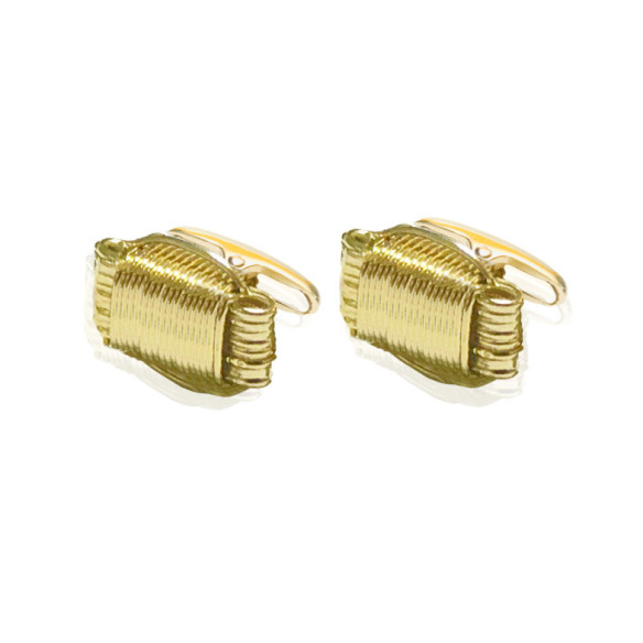 KNOT gold cufflinks - Wedding twins
