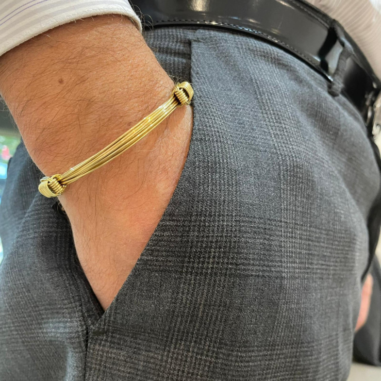 Gelbgold Armband Node Runner 6 Hilos - ARMBäNDER