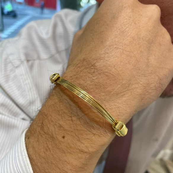Gelbgold Armband Node Runner 6 Hilos - ARMBäNDER