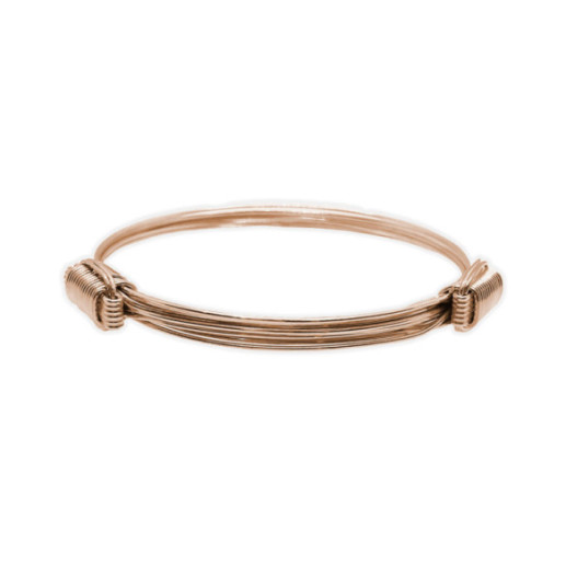 Pulsera Oro Rosa Nudo Corredera 6 Hilos - BRACCIALI