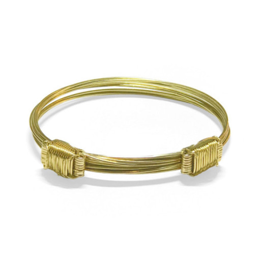 Pulsera Oro Amarillo Nudo Corredera 10 Hilos - PULSERAS