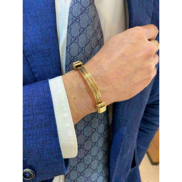 Yellow Gold Bracelet SLIDING KNOT 10 THREADS - BRACELETS
