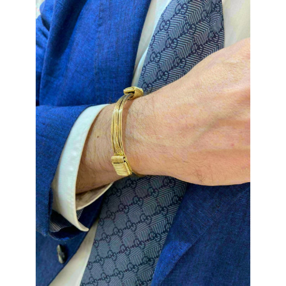 Yellow Gold Bracelet SLIDING KNOT 10 THREADS - BRACELETS