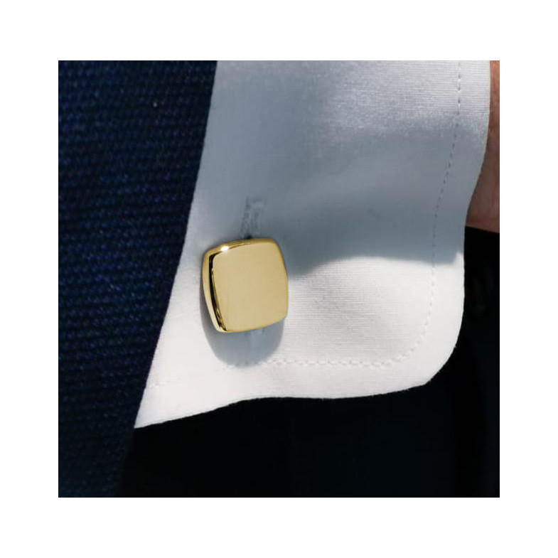 Gemelos De Oro Cuadrado Grabable - Gemelos para Grabar