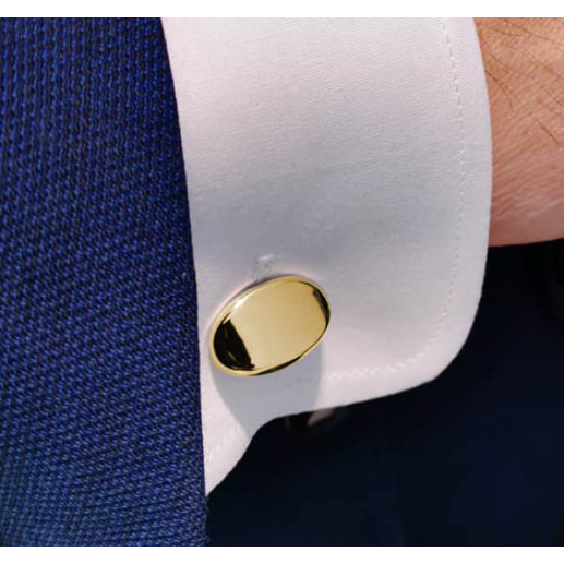 Engravable Square Gold Cufflinks - Cufflinks to Engrave