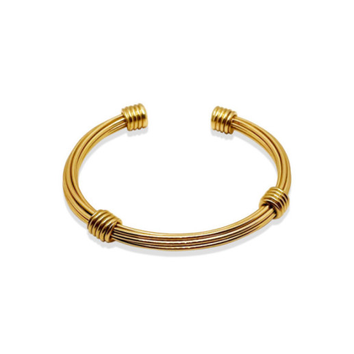 Pulsera Hombre Oro Teseo 6Mm - Braccialetti uomo