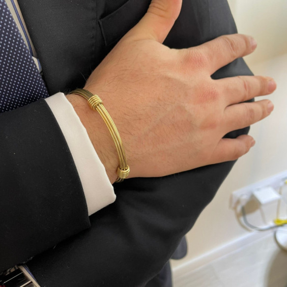 Pulsera Hombre Oro Teseo 6Mm - Mannarmbänder