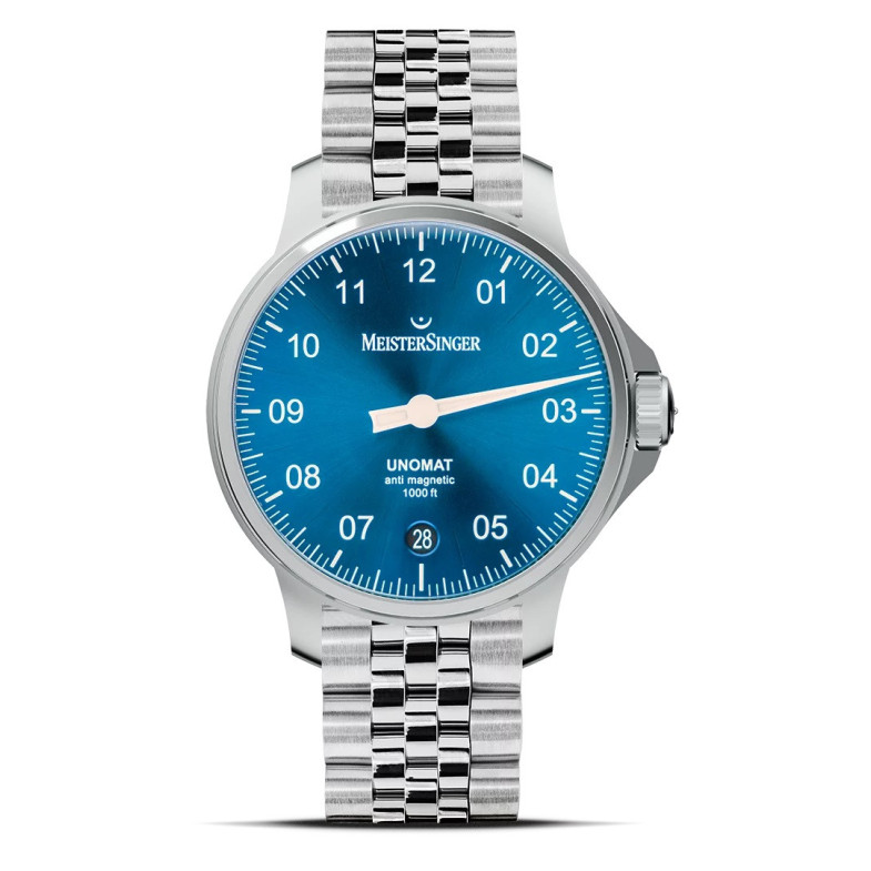 Meistersinger Unomat Sunburst Medium Blue - Meistersinger Classic