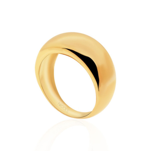Anillo Oro Minimalista Media Caña Alta 9mm - ANéIS