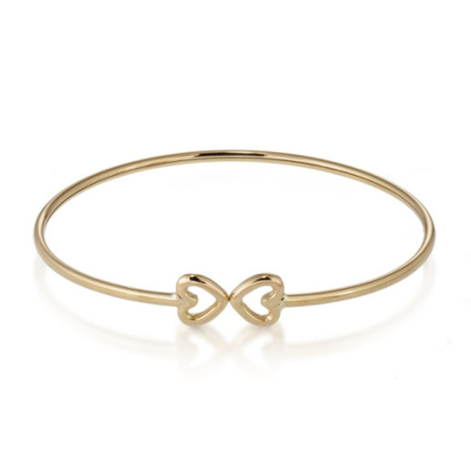 Pulsera Oro Basic Gold Corazón Fino - Brazaletes de Oro