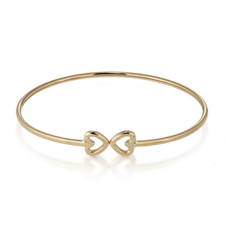 Bracciale basic in oro con cuore sottile - Braccialetti d'oro
