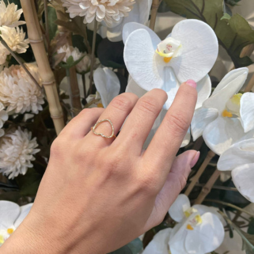Anillo Oro Silueta Corazón - Anillos de Oro Sin Piedras 2