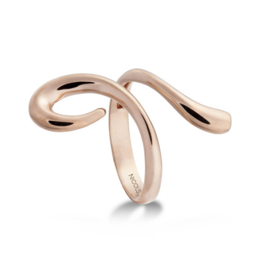Anillo Oro Basic Gold Latigo Enfrentado - Anillos de Oro Sin Piedras