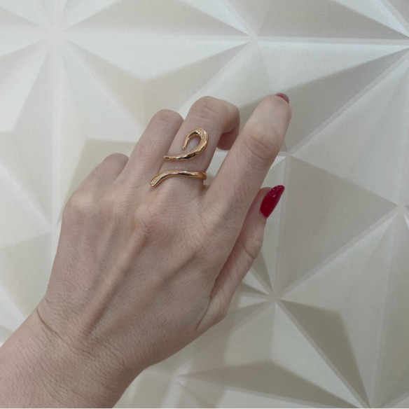 Anillo Oro Basic Gold Latigo Enfrentado - Anillos de Oro Sin Piedras