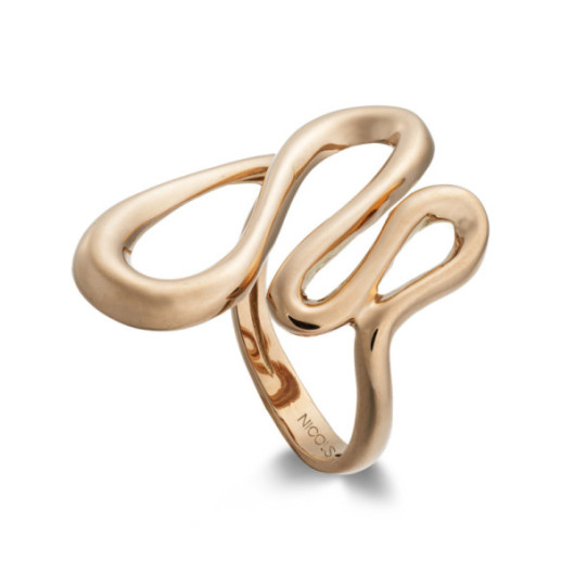 Anillo Oro Basic Gold Latigo Cuatro Ondas - ANILLOS