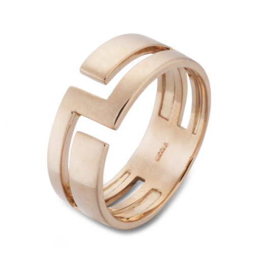 Anillo Oro Basic Gold Pulgar Zeta - Anillos de Oro Sin Piedras