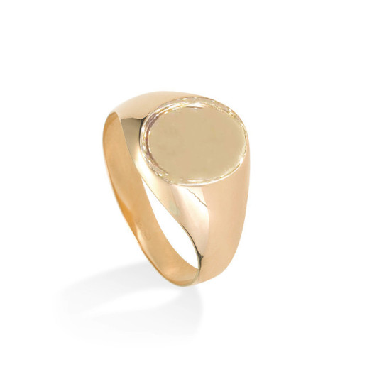 Sello Oro Rosa Oval Grabbar - Mann Ringe Briefmarken 2