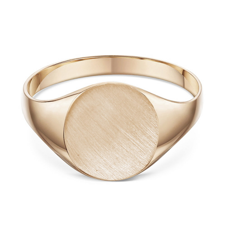 Sello Oro Rosa Mate Redondo Clasico - Homme sonne des timbres