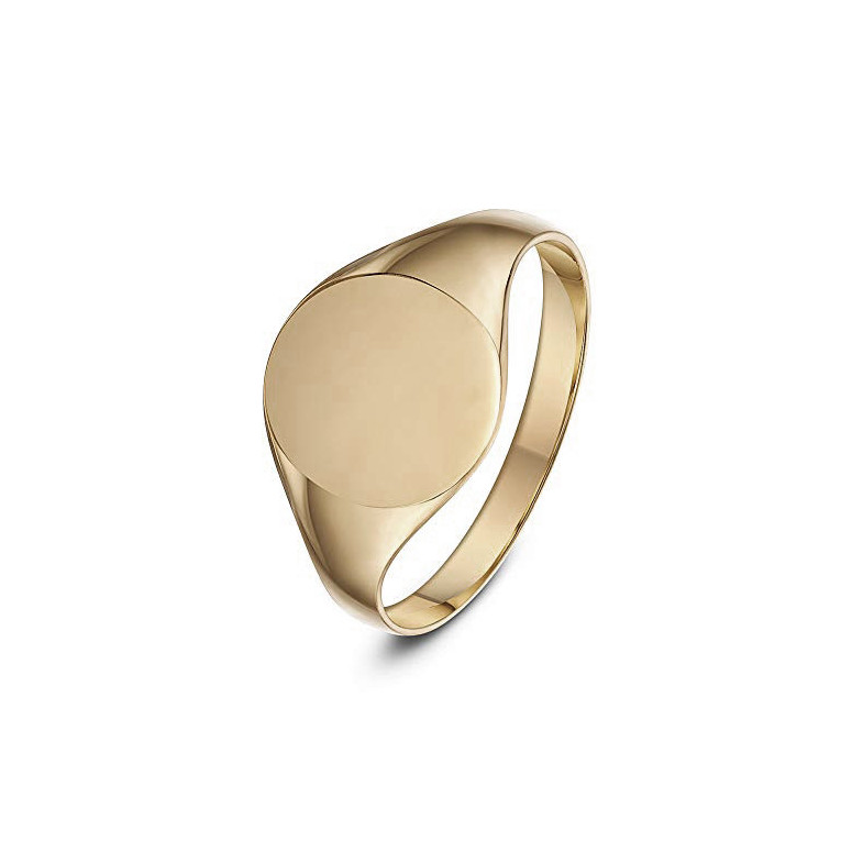 Sello Oro Rosa Redondo Vintage - Anillos de Hombre Sellos