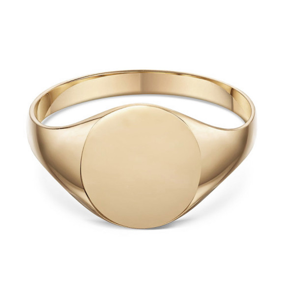 Sello Oro Rosa Redondo Vintage - Selos de anéis de homem