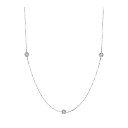 Collana in oro con diamanti spot - Collane di diamante