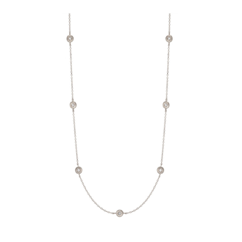 Collar Oro Diamantes 7 Spot - COLLARES