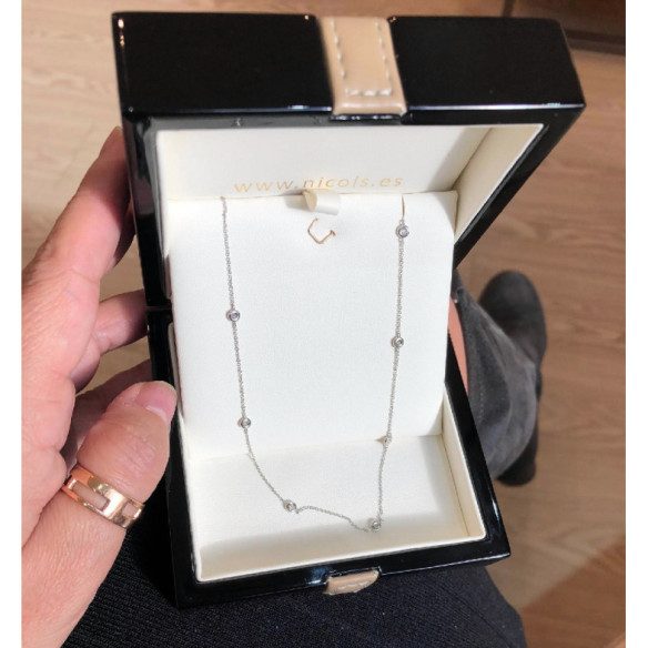 Collar Oro Diamantes 7 Spot - COLLARES
