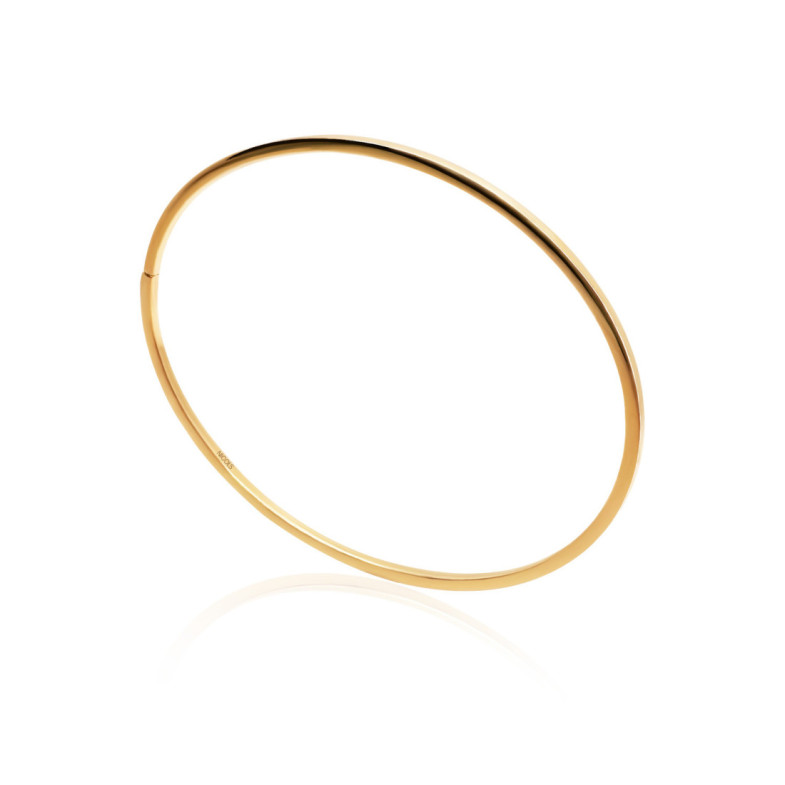 Pulsera Tubo Cuadrado Oro Amarillo - Pulseiras de ouro