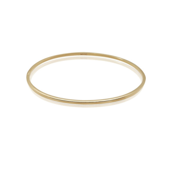 Pulsera Tubo Cuadrado Oro Amarillo - Pulseiras de ouro