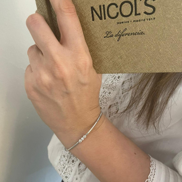 Pulsera Ob D Tubo Cierre.Ciego 2Mm 3D - Gold bracelets