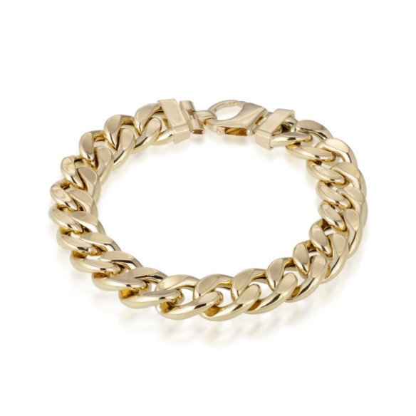 Bracciale in oro 18K Eslabon Cubano 12Mm - Gioielli uomo
